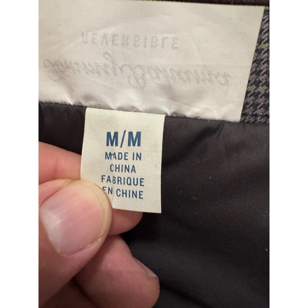 Tommy Bahama Reversible Vest Grey And Plaid Patterns Full Zip Medium - Picture 8 of 9
